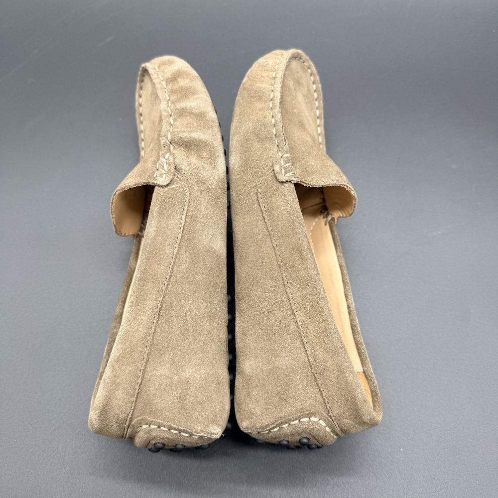 Quince Womens 7 Suede Driving Loafers Taupe Brown Moccasin Slip On Shoes - Picture 7 of 11